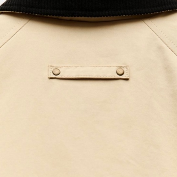 Padded Jacket with Corduroy Collar - Picture 3 of 8